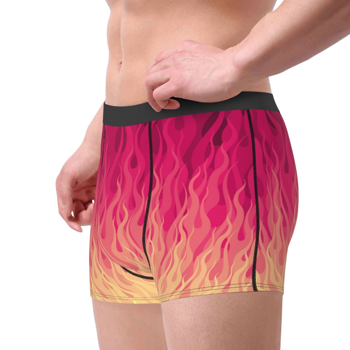 Celana Boxer Pria Motif Api Be - Men'S Fashion Underwear ulasan dan harga