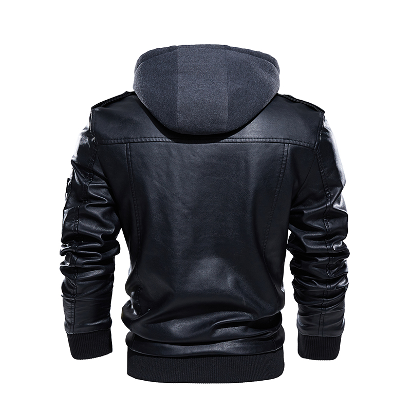 Jaket Kulit Sepeda Motor Pria  - Mens Fashion Bomber Jacket ulasan dan harga