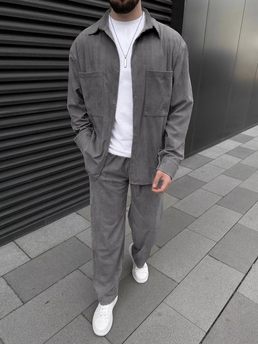 Setelan corduroy pria dua poto - Men'S Fashion Outfits ulasan dan harga