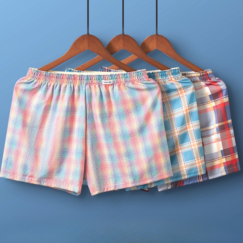Celana Pendek Pria Motif Kotak - Men'S Fashion Underwear ulasan dan harga