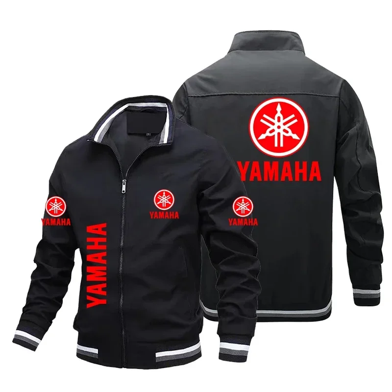 Jaket Kustom Cetak Logo Yamaha - Mens Fashion Bomber Jacket ulasan dan harga
