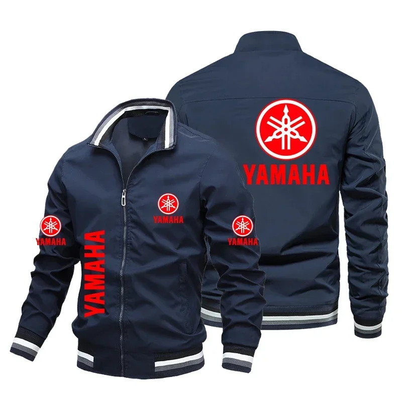 Jaket Kustom Cetak Logo Yamaha - Mens Fashion Bomber Jacket ulasan dan harga