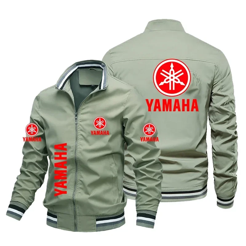 Jaket Kustom Cetak Logo Yamaha - Mens Fashion Bomber Jacket ulasan dan harga