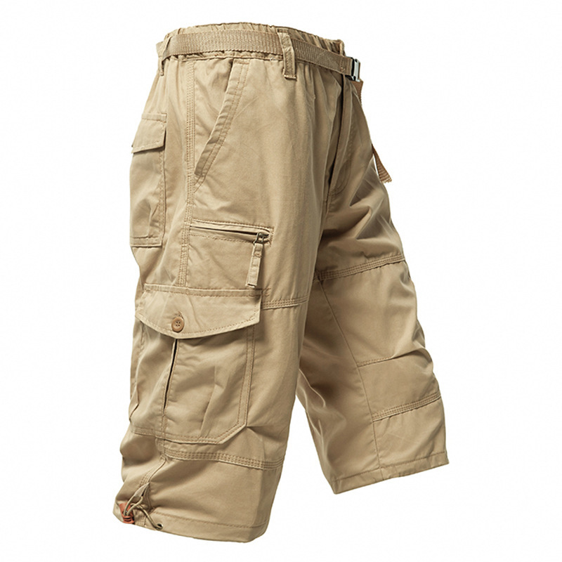 Celana Pendek Pria Katun 3/4 L - Men'S Fashion Loose Pants ulasan dan harga