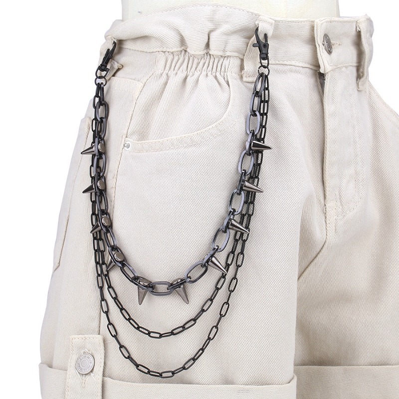 Rantai Pinggang Celana Hip Hop - Men'S Fashion Jeans ulasan dan harga