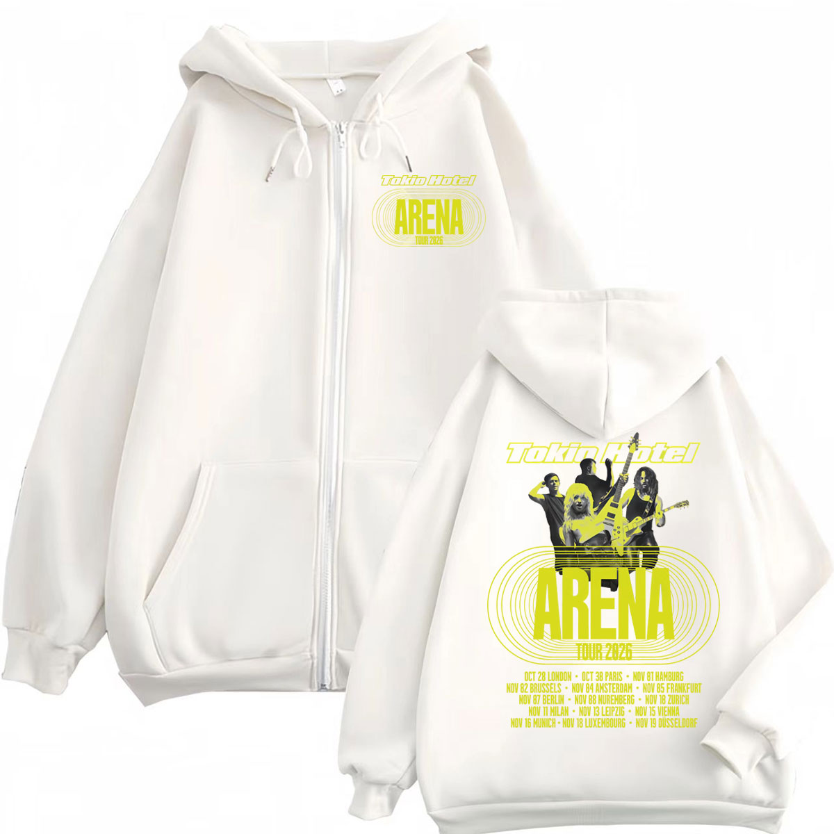 Tokio Hotel Arena Tour 2026 Ho - Mens Fashion Zip Up Hoodies ulasan dan harga