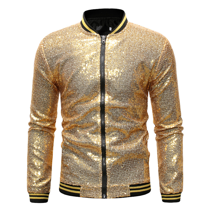 Jaket Bomber berkilau payet me - Mens Fashion Bomber Jacket ulasan dan harga