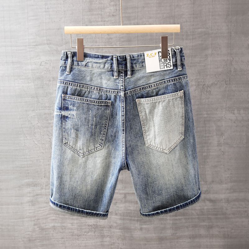 Celana Jeans Pendek Pria denga - Men'S Fashion Loose Pants ulasan dan harga