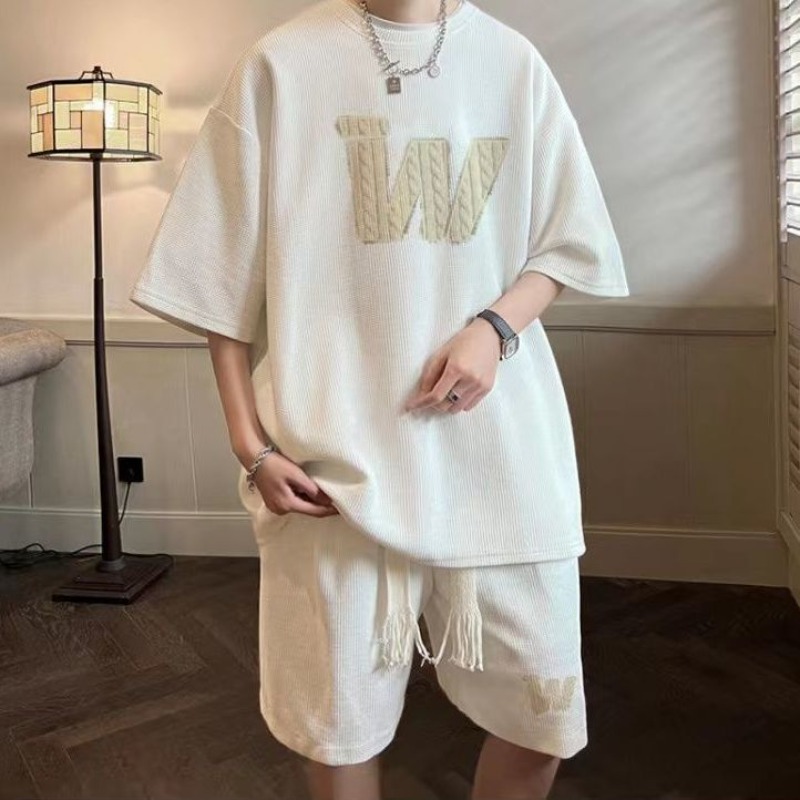 Kaus Lengan Pendek Tekstur Waf - Men'S Fashion And Style ulasan dan harga