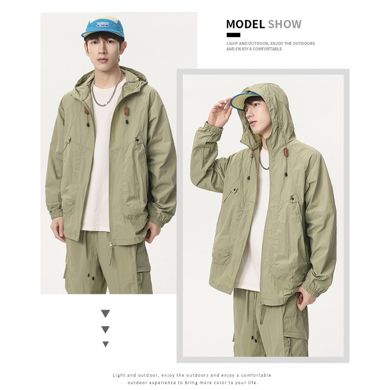 Pakaian Kulit Tahan UV Kasual  - Men'S Fashion Golf Clothing ulasan dan harga