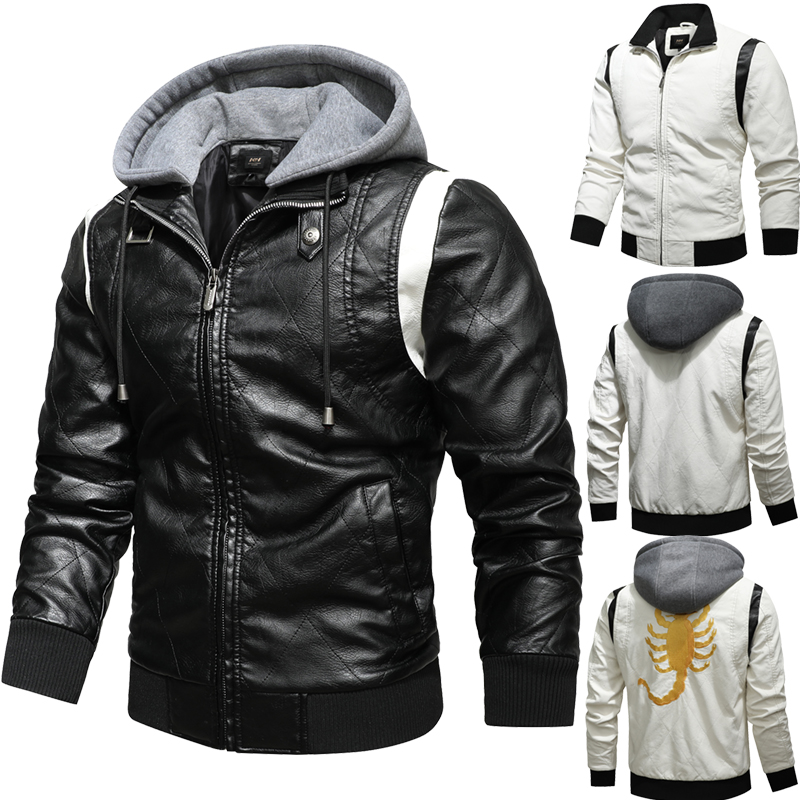 Jaket kulit Bomber pria, jaket - Mens Fashion Bomber Jacket ulasan dan harga