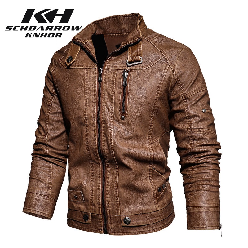 Kulit Pria Jaket Musim Gugur M - Mens Fashion Bomber Jacket ulasan dan harga