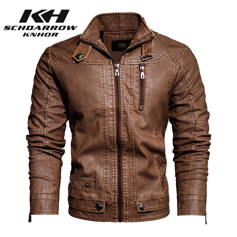 Kulit Pria Jaket Musim Gugur M - Mens Fashion Bomber Jacket ulasan dan harga