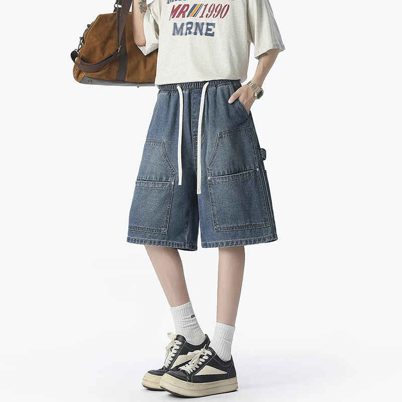 Celana Pendek Denim Pakaian Ke - Men'S Fashion Loose Pants ulasan dan harga