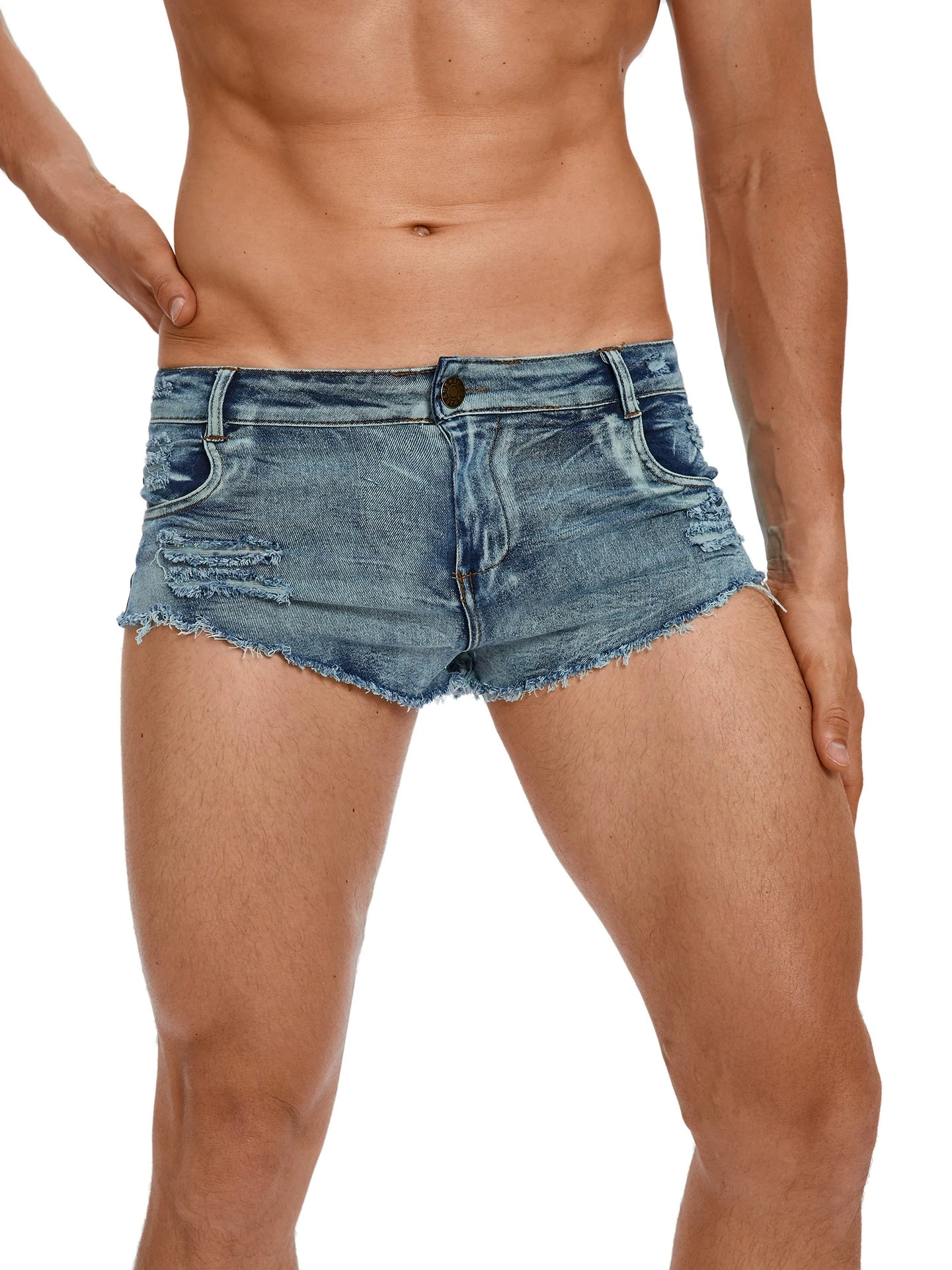 Celana Pendek Jeans Pinggang R - Men'S Fashion Jeans ulasan dan harga