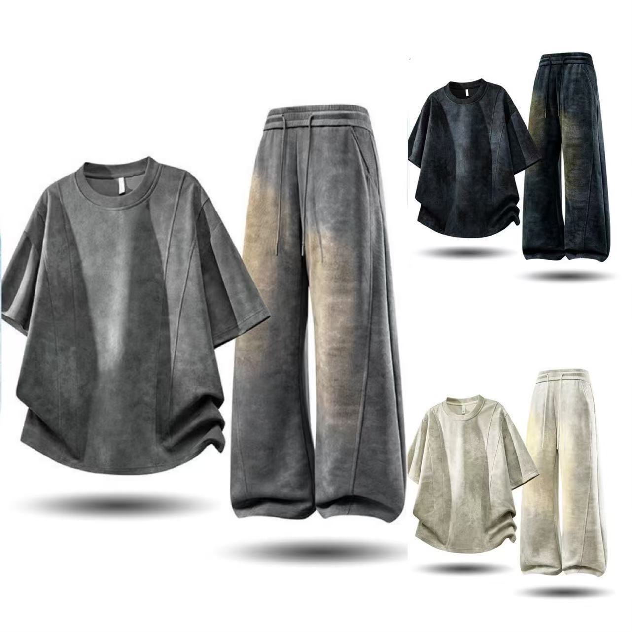 Setelan Kaos dan Celana Pendek - Men'S Fashion Loose Pants ulasan dan harga