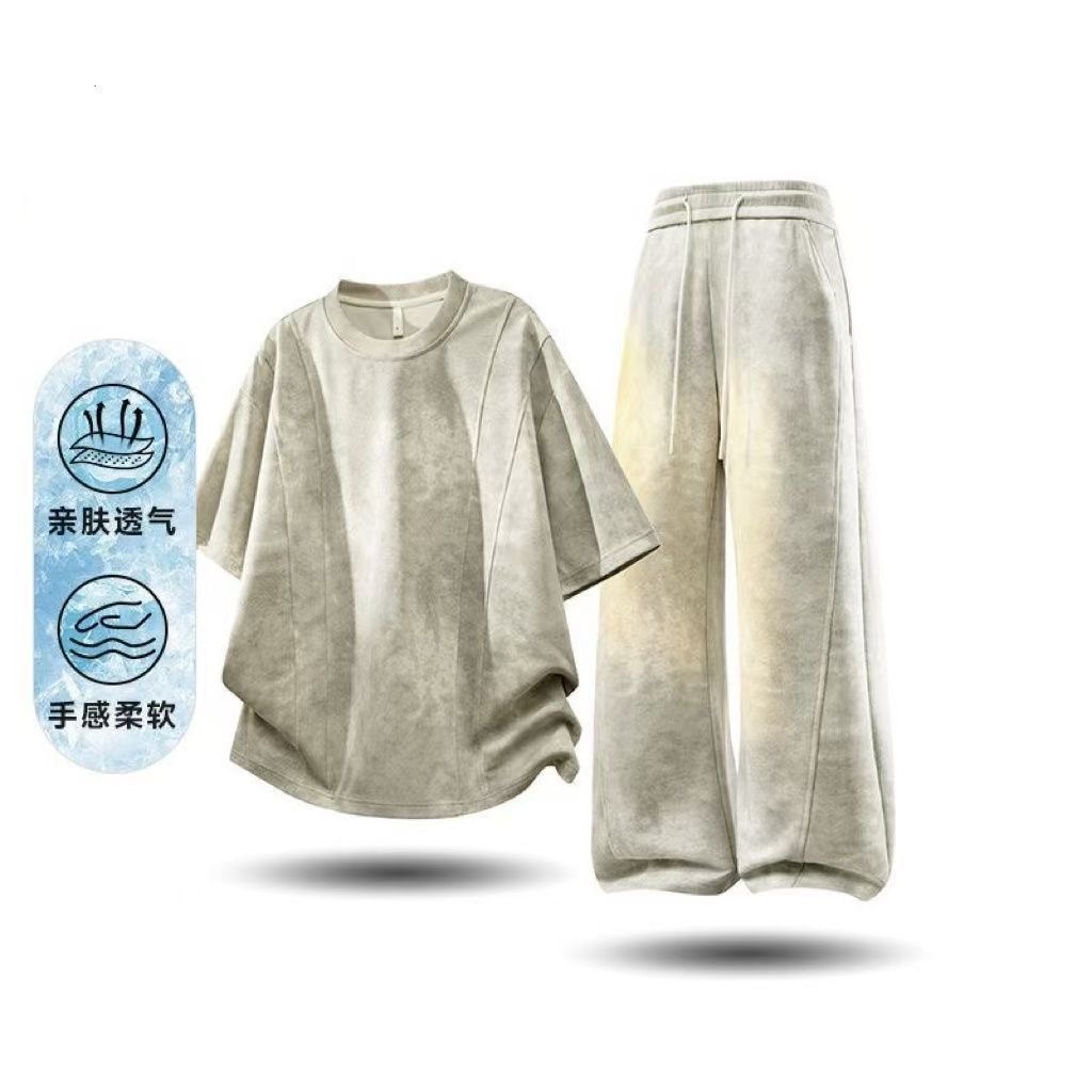 Setelan Kaos dan Celana Pendek - Men'S Fashion Loose Pants ulasan dan harga