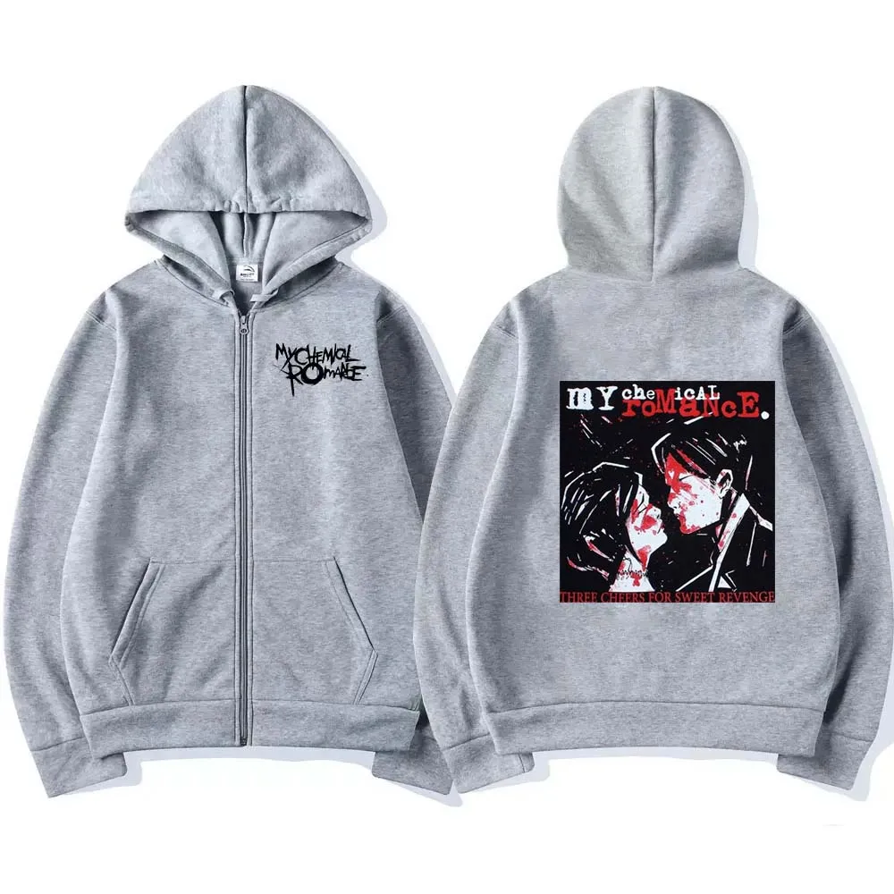 Rock Band My Chemical Romance  - Mens Fashion Zip Up Hoodies ulasan dan harga