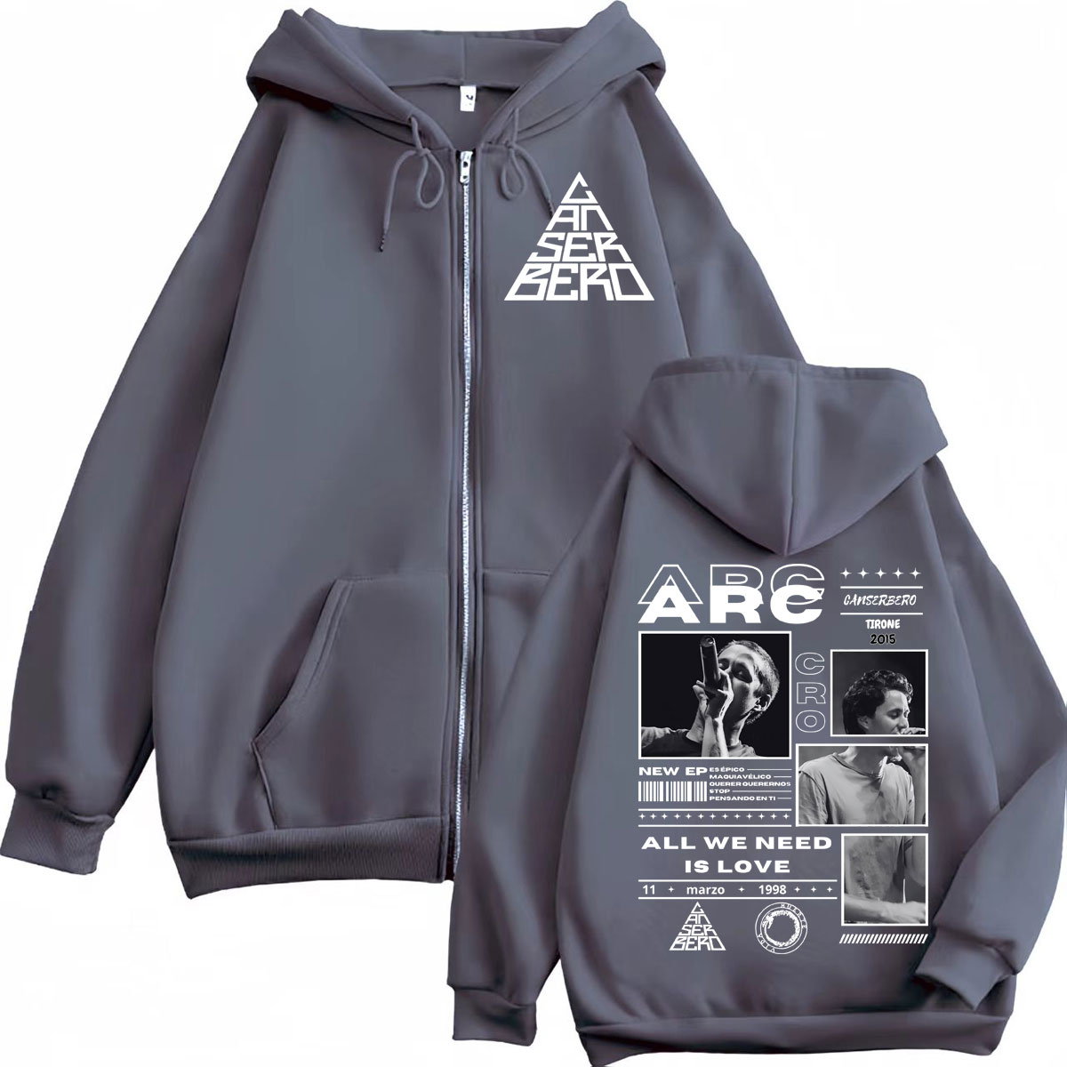 Canserbero Yang Kita Butuhkan  - Mens Fashion Zip Up Hoodies ulasan dan harga