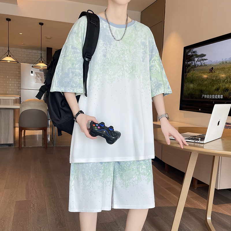 【Celana 5-Poin Terbaik】Set Kao - Men'S Fashion Loose Pants ulasan dan harga