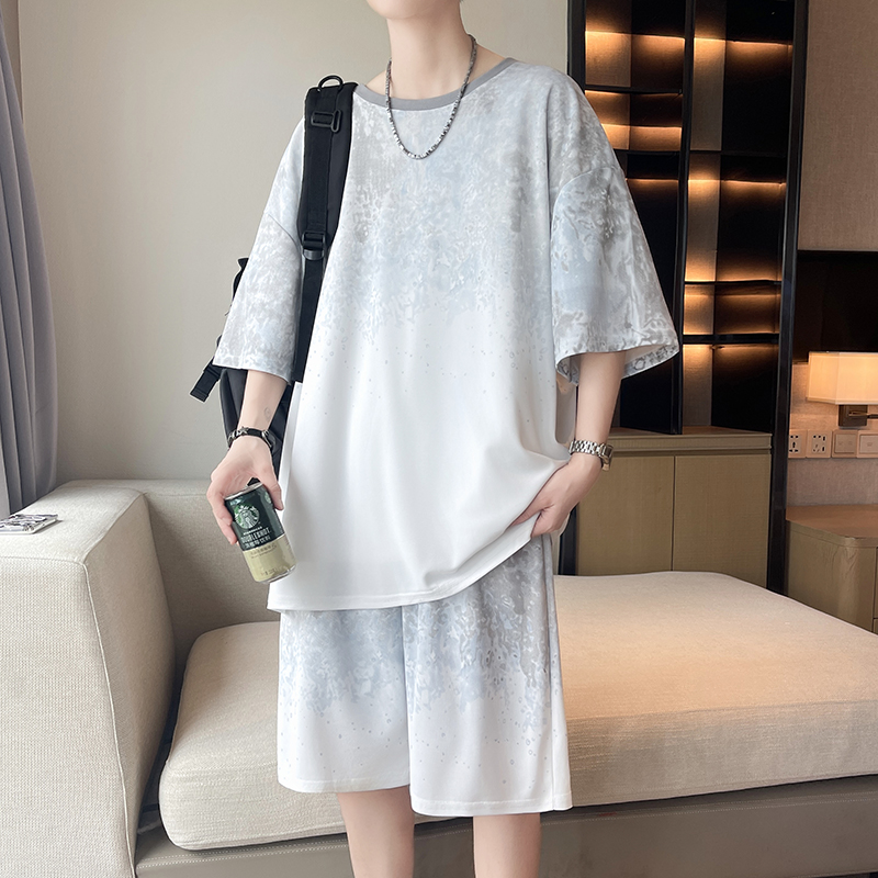 【Celana 5-Poin Terbaik】Set Kao - Men'S Fashion Loose Pants ulasan dan harga